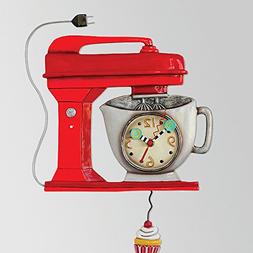Vintage Mixer Red Clock Allen Designs