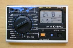 Vintage Casio PQ-40U World Time Pocket Travel Alarm Clock