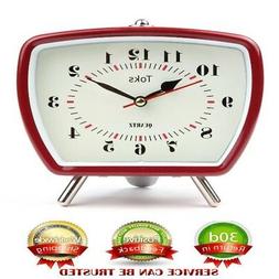 Vintage Retro Old Fashioned Analog Alarm Clock Battery Opera