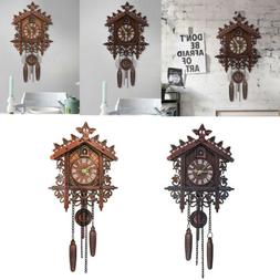 Vintage Wooden Cuckoo Bird Wall Clock for Home Kitchen Livin