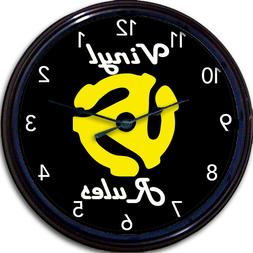 Vinyl Record 45 RPM Insert Adapter Wall Clock Vinyl Rules Ne