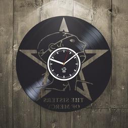 Vinyl Wall Clock For Musician Unique Design Living Room Home