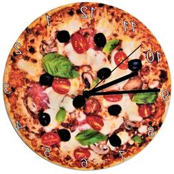 Wall Clock 11 Inch Round Silent Quartz Battery Operated Home