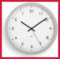 Wall Clock 12" Round Plastic Frame Battery Operated Decorati