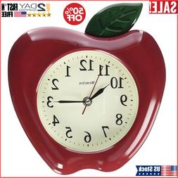 Wall Clock 3D Apple Home Kitchen Decorative Novelty Design A