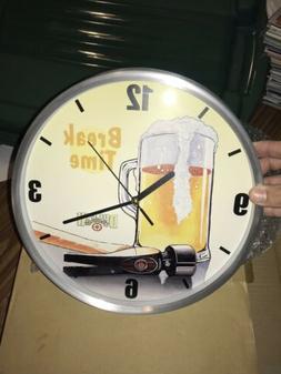 Duluth Trading Company Wall Clock Break Time Battery Operate