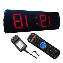 Ledgital LED Wall Clock 20" x 6.3" Countdown & up Presentati