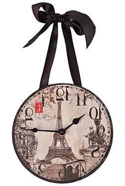 DCI 1 X Wall Clock - Paris/Eiffel Tower Vintage Images