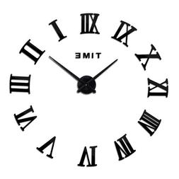 Wall Clock Large Modern Retro Vintage For Home Decor Silent 