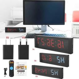 Wall Clock LED Desk Clock Countdown Marathon Timer For Sport