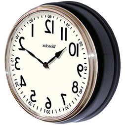 Wall Clock Round Blk 12"