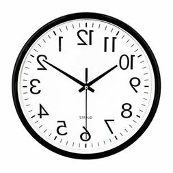 Wall Clock Silent Non Ticking Battery Operated 10 Inch Easy 