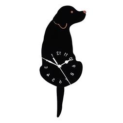 With Wagging Tail Battery Operated Wall Clocks For Kids Room