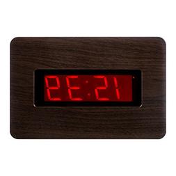 KWANWA LED Wall Clock with 1.4'' Large Red LED Numbers Displ
