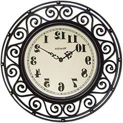 WESTCLOX, Clock Wall Wrought Iron Style, EA