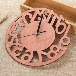 For Living Room 3d Decor Wooden Silent Clocks For Home And O