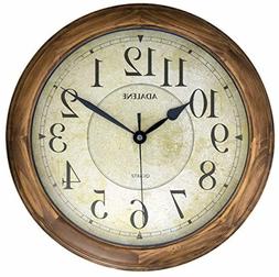 Large Decorative For Living Room - 14 Inch Analog Quartz Sil