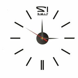 Wall Stickers Clock Acrylic Plastic Mirror Home Decal Art St