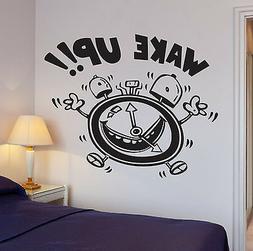 Wall Stickers Wake Up Alarm Clock Decor for Bedroom Kids Roo
