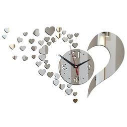 Modern Living Room Decor 3d Acrylic Wall Clock Diy