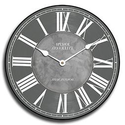 Waterford Gray Wall Clock, Available in 8 Sizes, Most Sizes 