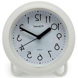 JIBANG Waterproof Bathroom Clock, Quartz Battery Operated Cl