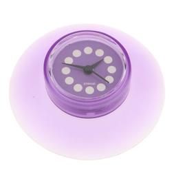 Waterproof Bathroom Clock Suction Cup Battery Operated Showe