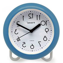 JIBANG Waterproof Bathroom Clock, Quartz Battery Operated Cl