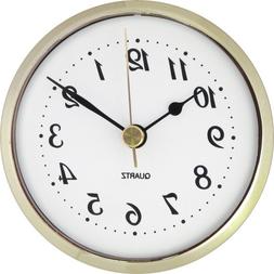 3-1/2" White Arabic Clock Insert