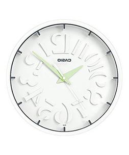 Casio White Modern Stylish Wall Clock Analog IQ-64 