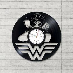 Wonder Woman Vinyl Wall Art Clock Xmas Bedroom Decor Gift Or