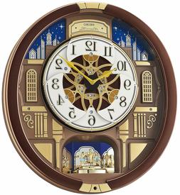 Seiko ' Melodies in Motion-Wall' Wood Clock, Color:Brown 