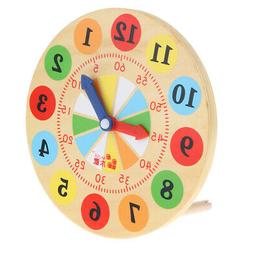 Wooden Montessori Teaching Aids Time Clock Toy for Kids Earl