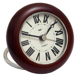 BAI Wooden Rondo Travel Alarm Clock, Roma