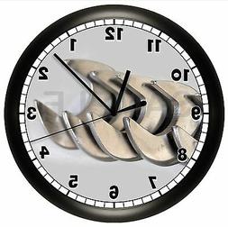 WORKSHOP WALL CLOCK PERSONALIZED GIFT DECOR GARAGE DAD CARPE