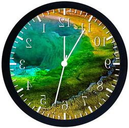 Yellow Stone National Park Black Frame Wall Clock Nice For D